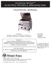 Market Forge Industries UniVerse 30-STEM-LX Technical Manual