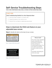 Tempur-Pedic TEMPUR+SEALY EASE Troubleshooting Steps
