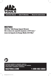 MAC TOOLS MCF894 Instruction Manual