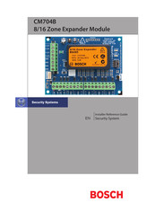 Bosch CM704B Installer's Reference Manual
