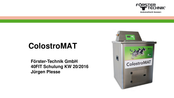 Förster-Technik ColostroMAT Manual