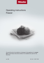 Miele FN 4712 E ws Operating Instructions Manual