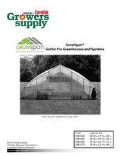 FarmTek GrowSpan Gothic Pro 106314D Assembly Instructions Manual