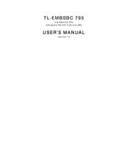 Award TL-EMBSBC 795 User Manual