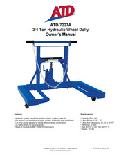 ATD Tools 7227A Owner's Manual