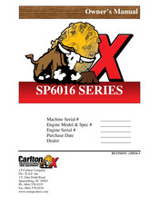 Carlton SP6016 Series Owner's Manual