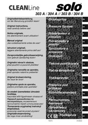 Solo CleanLine 304 B Original Instructions Manual