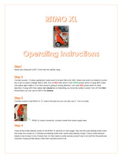 PFT RITMO XL Operating Instructions Manual