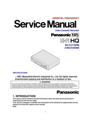 Panasonic NV-FJ710PM Service Manual