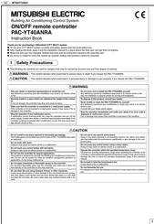 Mitsubishi Electric PAC-YT40ANRA Instruction Book
