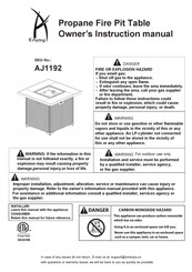 AJ Enjoy AJ1192 Owner's Instruction Manual