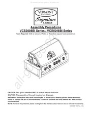 Vermont Castings VCS3008B Series Assembly Procedures