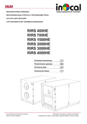 Inocal RIRS 4000HE Technical Data Manual