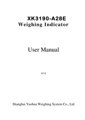 Yaohua Weighing System XK3190-A28E User Manual