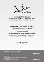 Jata electro EV103 Instructions Of Use