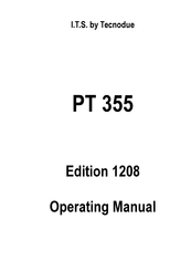 Tecnodue I.T.S. PT 355 Operating Manual