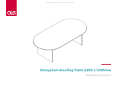 OLG Ekosystem Meeting Table 2400 x 1200mm Assembly Instructions Manual