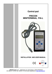Frecon MINITERMINAL FIA-L Installation And User Manual