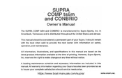 Supra COMP ts6m 1989 Owner's Manual