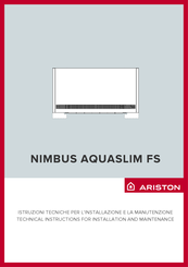 Ariston NIMBUS AQUASLIM 30 FS Instruction For Installation And Maintenance