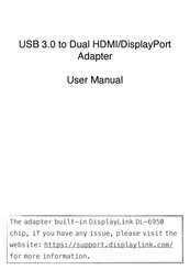Elecable USB to HDMI/DP 4K User Manual