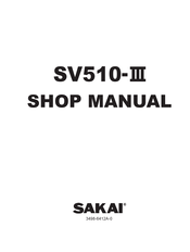 Sakai SV510-III Shop Manual