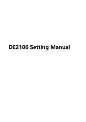 ELZAB DE2106 Setting Manual