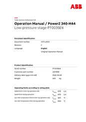 ABB PT003924 Operation Manual