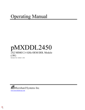 Microhard Systems pMXDDL2450 Operating Manual