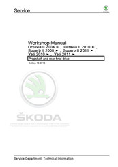 Skoda 2014 Yeti Workshop Manual