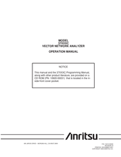 Anritsu 37 C Series Operation Manual