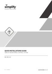 Dantherm SIMPLIFY Quick Installation Manual