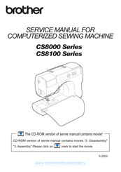 Brother CS8000 Series Service Manual