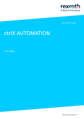 Bosch rexroth ctrlX AUTOMATION Quick Start Manual