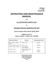 Hobart Brothers 90 GT 20 Operation And Maintenance Manual With Illustrated Parts List