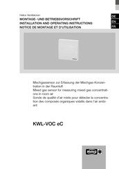 Helios KWL-VOC eC Installation And Operating Instructions Manual