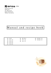 Rofco B40 Manual And Recipe Book