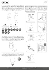 Gtv CORTA OS-COR0UA-30 Assembly Instruction Manual