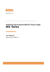 ODA MX Series User Manual