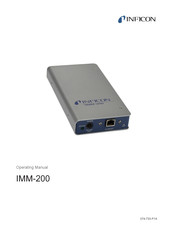 Inficon IMM-200 Operating Manual
