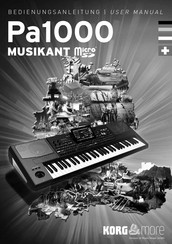 Musik Meyer KORG&MORE Pa1000 User Manual