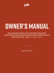 Polk Mono Monitor XT10 Owner's Manual