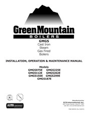ECR International GreenMountain GMGS262E Installation, Operation & Maintenance Manual