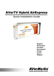 Avermedia Hybrid AirExpress Quick Installation Manual