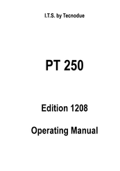 Tecnodue I.T.S. PT 250 Operating Manual