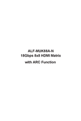 ALFAtron ALF-MUK88A-N Manual