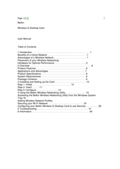 Belkin F5D7000F User Manual