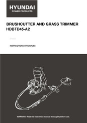 Hyundai power products HDBTD45-A2 Instructions Manual