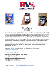 RV Intelligence WoBLR II Quick Start Manual