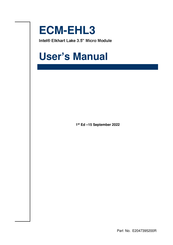 Avalue Technology ECM-EHL3 User Manual